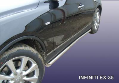 Пороги d57 с гибами Infiniti EX35 2008.