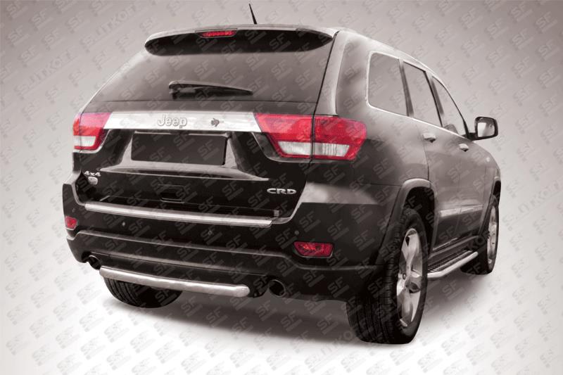 Защита заднего бампера d57 короткая Jeep Grand Cherokee.