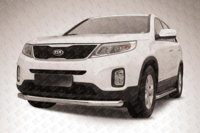 Защита переднего бампера d76 KIA SORENTO 2013.