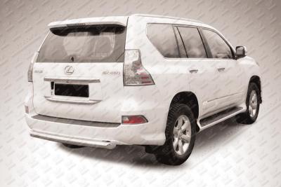 Защита заднего бампера d76 Lexus GX460 2013.