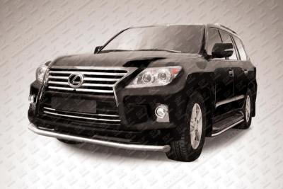 Защита переднего бампера d76 Lexus LX570 2012.