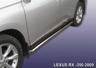 Пороги d76 труба с гибами Lexus RX350 2009.