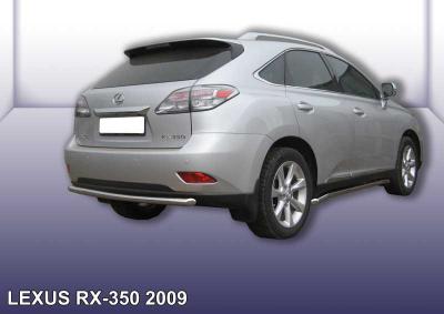 Защита заднего бампера d57 Lexus RX350 2009.