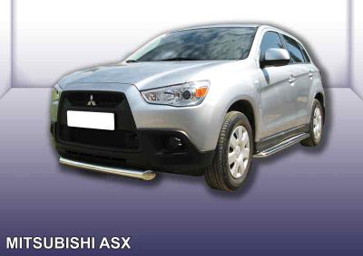 Защита переднего бампера d76 короткая Mitsubishi ASX.