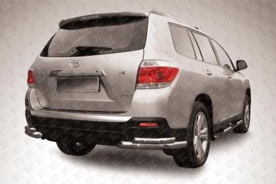 Уголки d57+d42 двойные Toyota Highlander 2010.