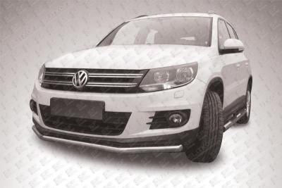 Защита переднего бампера d57 Volkswagen Tiguan 2011 - наст. время.