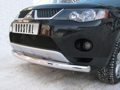 Защита бампера Mitsubishi Outlander XL 2007 - 2009.