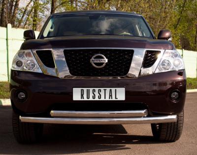 Защита бампера Nissan Patrol 2010.