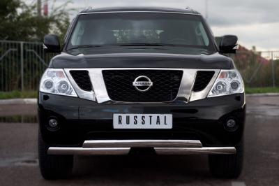 Защита бампера Nissan Patrol 2010.