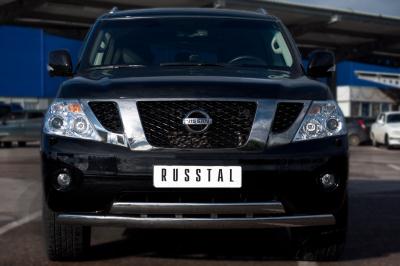 Защита бампера Nissan Patrol 2010.