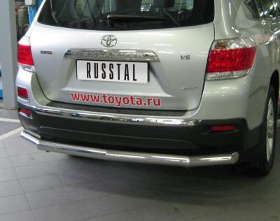 Защита бампера Toyota Highlander 2010.