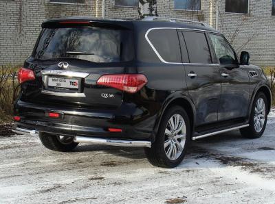 Защита бампера Infiniti QX56 2004.