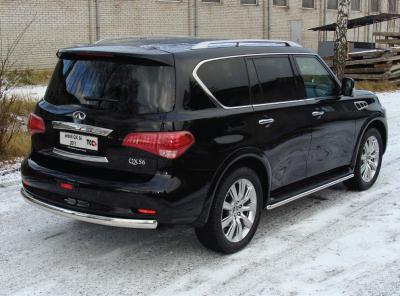 Защита бампера Infiniti QX56 2004.