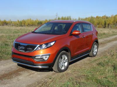 Защита бампера KIA Sportage 2010.