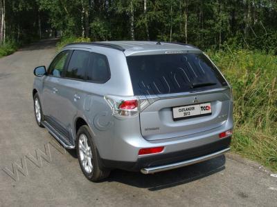 Защита бампера Mitsubishi Outlander 2012.