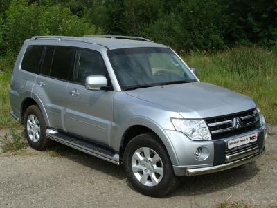 Защита бампера Mitsubishi Pajero IV (V8_W) 2006.