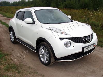 Защита бампера Nissan Juke 2010.