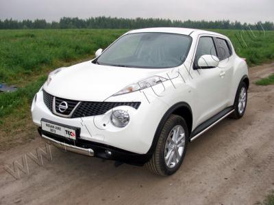 Защита бампера Nissan Juke 2010.