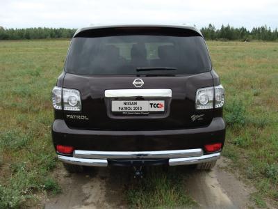 Защита бампера Nissan Patrol (Y62) 2010.