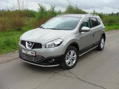 Защита бампера Nissan Qashqai +2 (JJ10E) 2008.