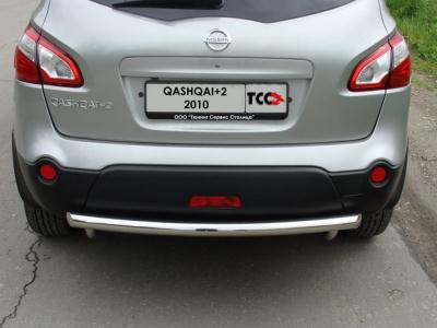 Защита бампера Nissan Qashqai +2 (JJ10E) 2008.