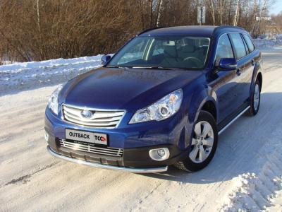 Защита бампера Subaru Outback 2009.