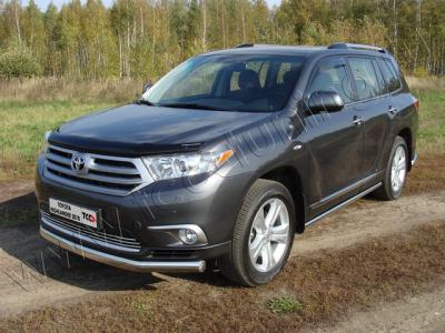 Защита бампера Toyota Highlander (U40) 2007.