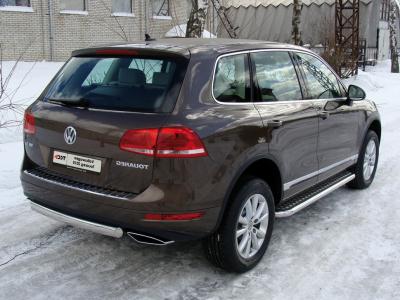 Защита бампера Volkswagen Touareg (7P5) 2010.