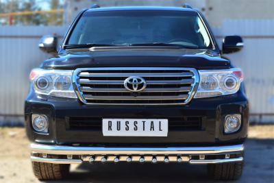 Защита переднего бампера Land Cruiser 200 Toyota 2012 - наст. время.