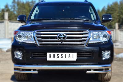 Защита переднего бампера Land Cruiser 200 Toyota 2012 - наст. время.