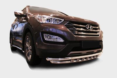 Защита бампера Hyundai Santa Fe 2013.