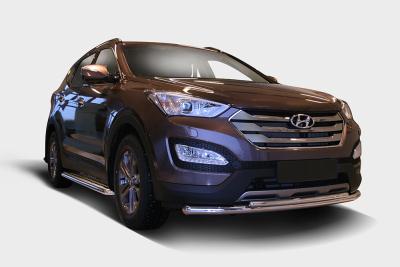 Защита бампера Hyundai Santa Fe 2013.