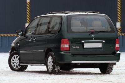 Защита бампера KIA Carnival 1999 - 2006.