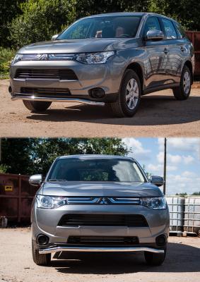 Защита бампера Mitsubishi Outlander XL 2012 - наст. время.