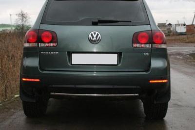 Защита бампера Volkswagen Touareg 2006 - 2009.