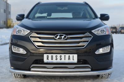 Защита бампера Hyundai Santa Fe 2012 - наст. время.