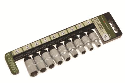 Набор головок 6-ти гранных 1/2" 9 пр. (10,12,13,14,15,17,19,22,24) ДТ/20 .