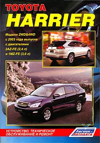 Печатная продукция TOYOTA HARRIER, МОДЕЛИ 2WD&4WD,  С 2003 Г .