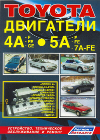 Печатная продукция TOYOTA ДВИГАТЕЛИ 4А , 5А , 7А .