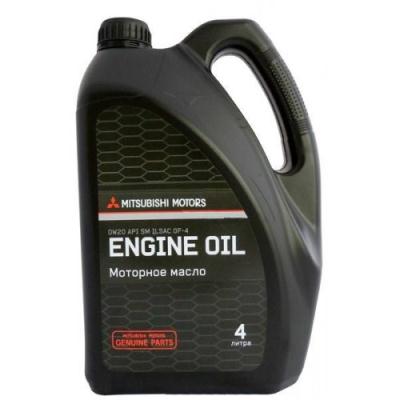 Моторное масло MITSUBISHI Motor Oil SAE 0W-20 SM (4л) .