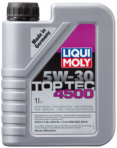 Моторное масло Liqui Moly Top Tec 4500  SAE 5W-30 .