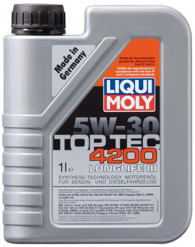 Моторное масло Liqui Moly Top Tec 4200  SAE 5W-30 .