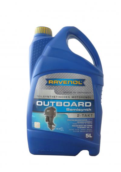 Моторное масло для 2Т лод.моторов RAVENOL Outboardoel 2T teilsynth. ( 5л) new.