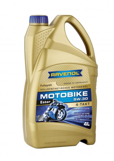 Моторное масло RAVENOL Motobike 4-T Ester 5W-30 (4л) new.