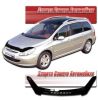 Иконка:Дефлектор капота Classic черный Peugeot 307  SW 2002.