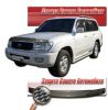 Иконка:Дефлектор капота Шелкография "карбон" серебро Toyota Land Cruiser 100 1998 - 2002.