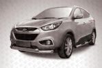 Иконка:Защита переднего бампера d76+d57 двойная Hyundai IX35.