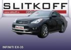 Иконка:Защита переднего бампера d57+d57 двойная широкая Infiniti EX35 2008.