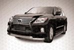 Иконка:Защита переднего бампера d76+d76 двойная Lexus LX570 2012.