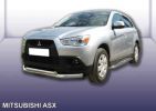 Иконка:Защита переднего бампера d76+d57 двойная Mitsubishi ASX.